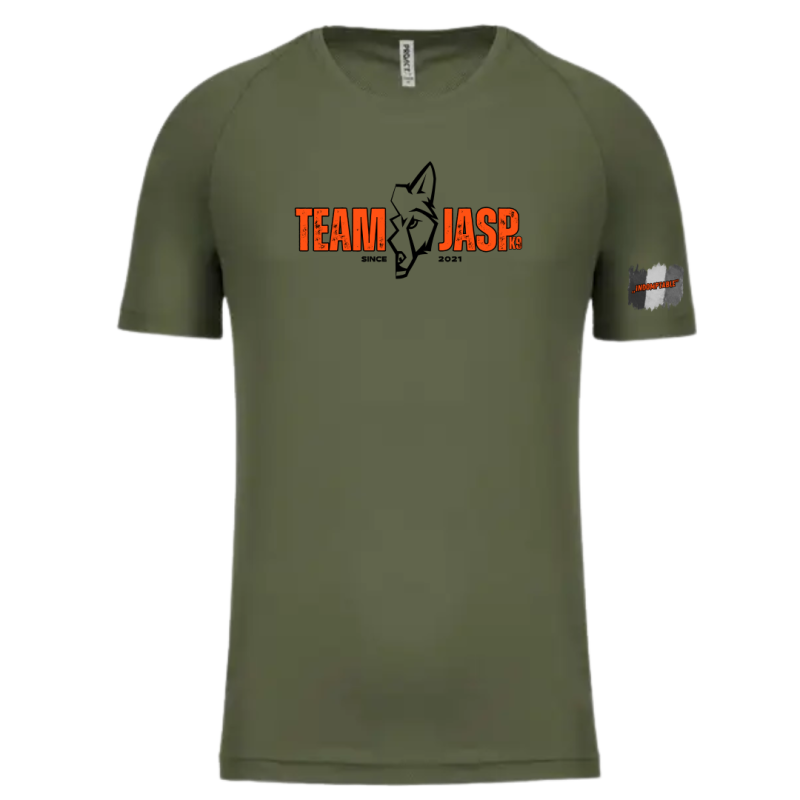 Tee-shirt K9 TEAM JASP kaki