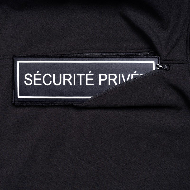 Softshell SÉCU-ONE flap Sécurité Privée noir