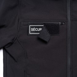Softshell SÉCU-ONE flap Sécurité Privée noir