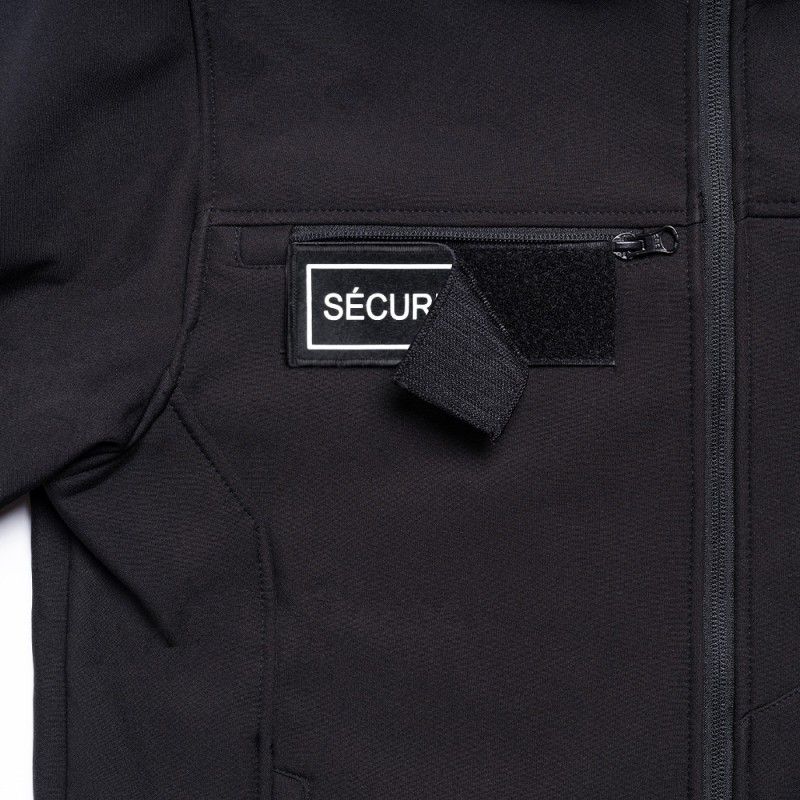 Softshell SÉCU-ONE flap Sécurité Privée noir