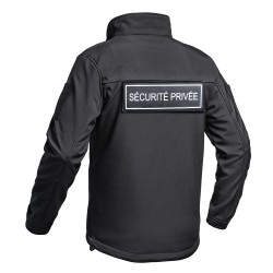 Softshell SÉCU-ONE flap Sécurité Privée noir