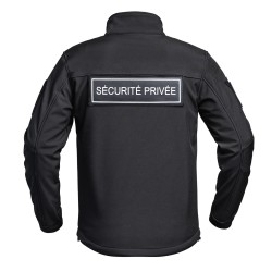 Softshell SÉCU-ONE flap Sécurité Privée noir