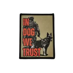 Ecusson IN DOG WE TRUST