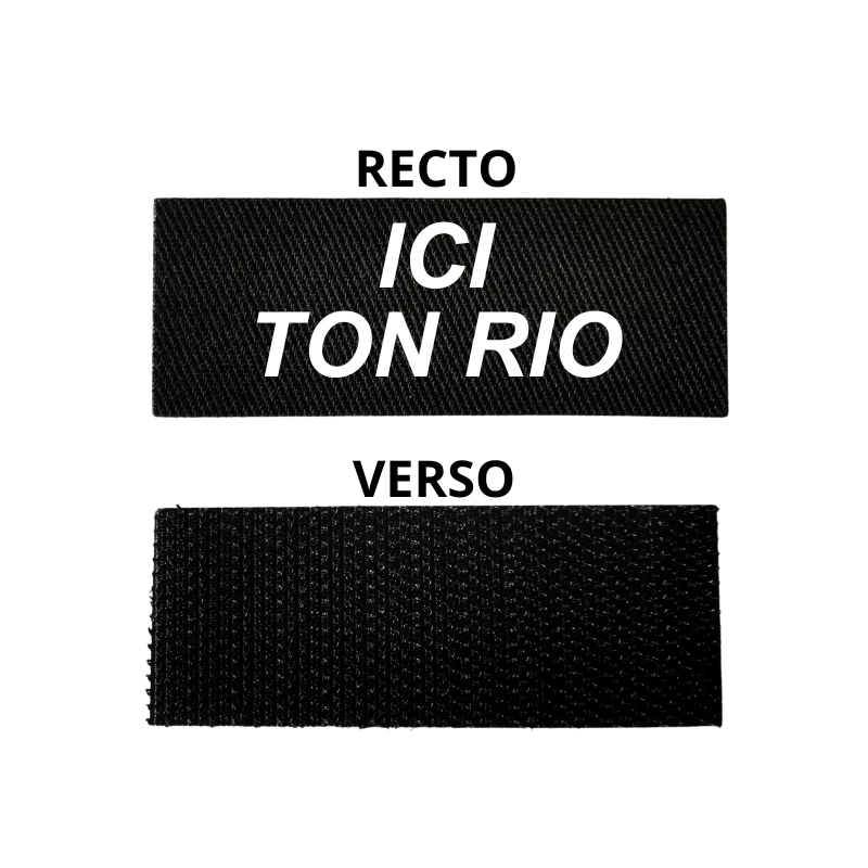 Ecusson numéro RIO à personnaliser