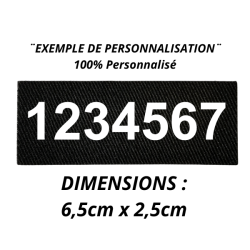 Ecusson numéro RIO à personnaliser