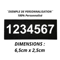 Ecusson numéro RIO à personnaliser