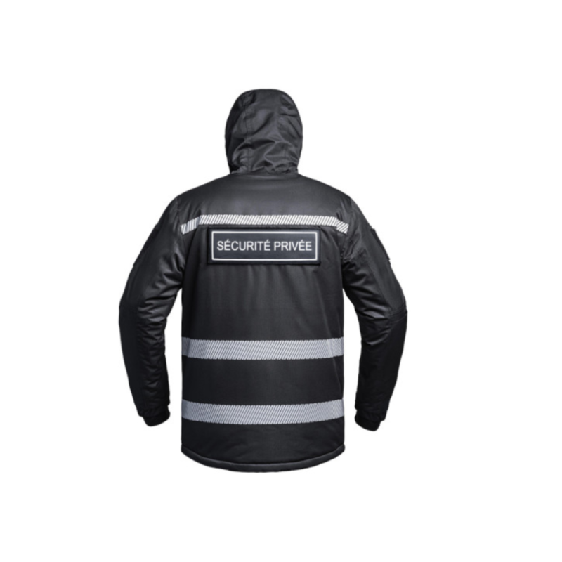 Parka Hardshell SÉCU-ONE WF 150 HV-TAPE Sécurité Privée noir