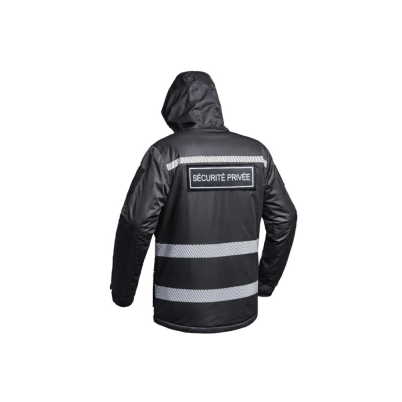 Parka Hardshell SÉCU-ONE WF 150 HV-TAPE Sécurité Privée noir