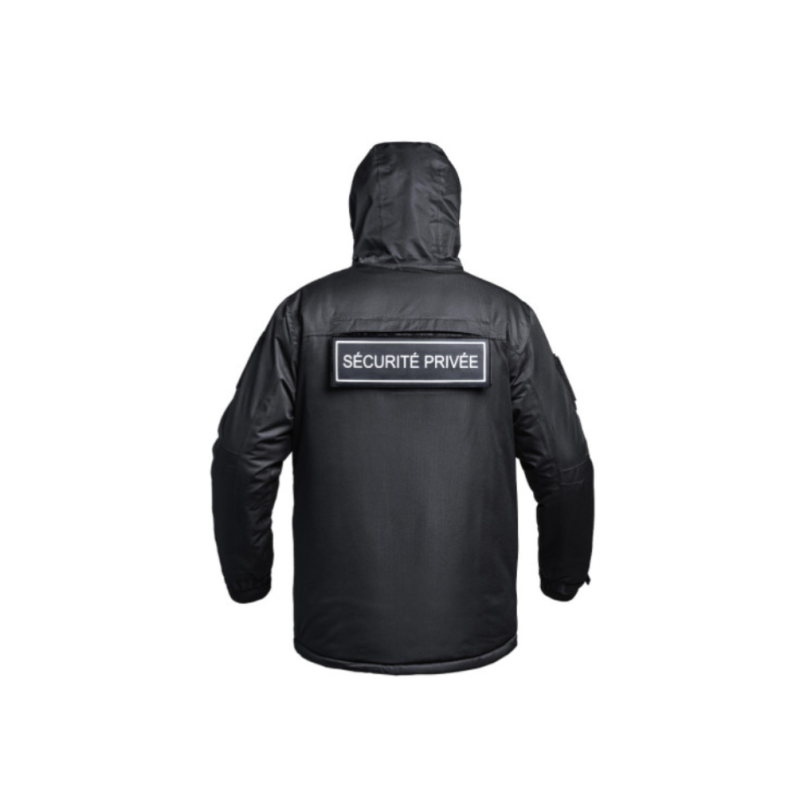 Parka Hardshell SÉCU-ONE WF 150 flap Sécurité Privée noir