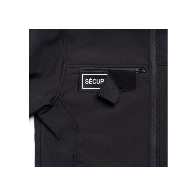Parka Hardshell SÉCU-ONE WF 150 flap Sécurité Privée noir