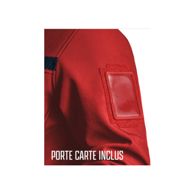 Veste Softshell SÉCU-ONE Sécurité Incendie rouge