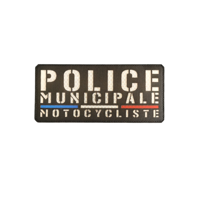 Bande dorsale lasercut police municipale motocycliste