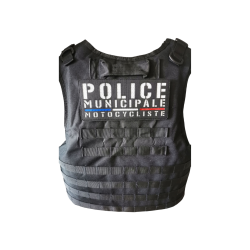 Bande dorsale lasercut police municipale motocycliste