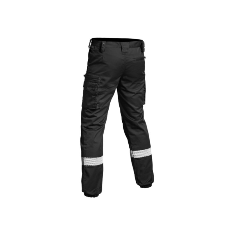 Pantalon V2 SÉCU-ONE bas élastiqué HV-TAPE BLEU ou NOIR