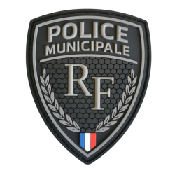 Ecusson basse visibilité PVC  Police municipale