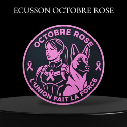 Ecusson K9 Octobre rose