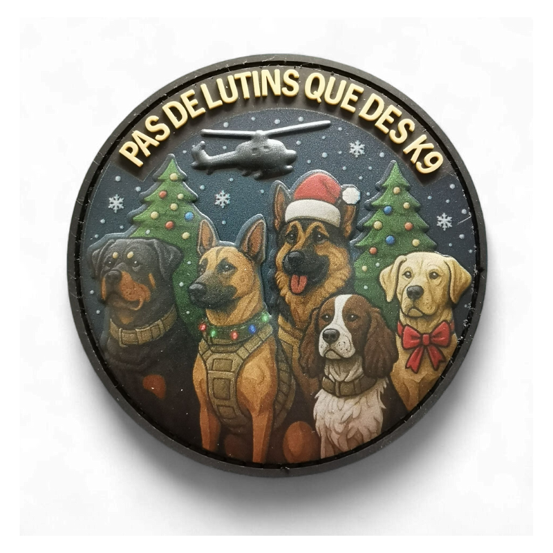 Ecusson Noël K9 Edition limitée