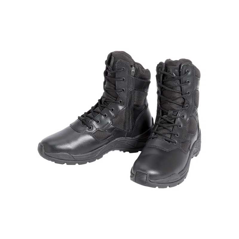 Chaussures d’intervention boots cuir & toile zip