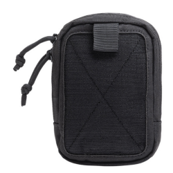 Pochette velcro accessoires DELTA 12 x 16 cm noir