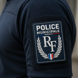 Ecusson rectangulaire police municipale