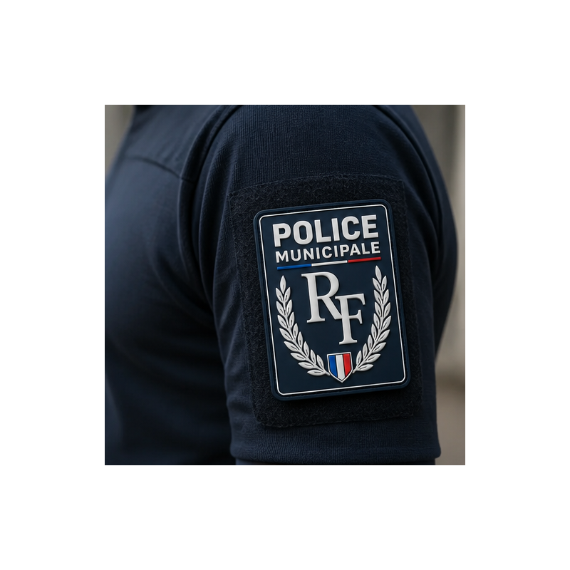 Ecusson rectangulaire police municipale