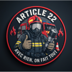 Ecusson pompiers humouristique