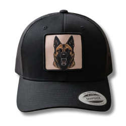 Casquette noir K9 Malinois