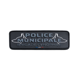 Bande Patronymique Police Municipale Cynophile PVC 10×3 cm