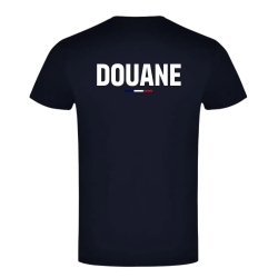 T-shirt Douane – Inscription Poitrine et Dos (2 coloris)