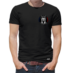 T-shirt K9 Gendarmerie avec motif tête de chien recto