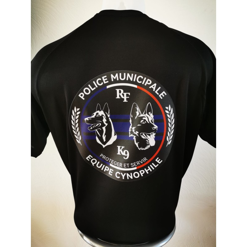 Tee-shirt Police Municipale Cynophile - JASP-K9