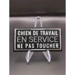 Écusson Brodé Chien de Travail - Ne Pas Toucher - JASP-K9