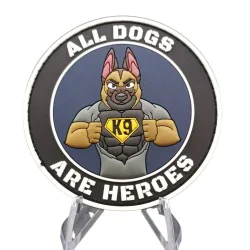 Écusson PVC ALL DOGS ARE HEROES