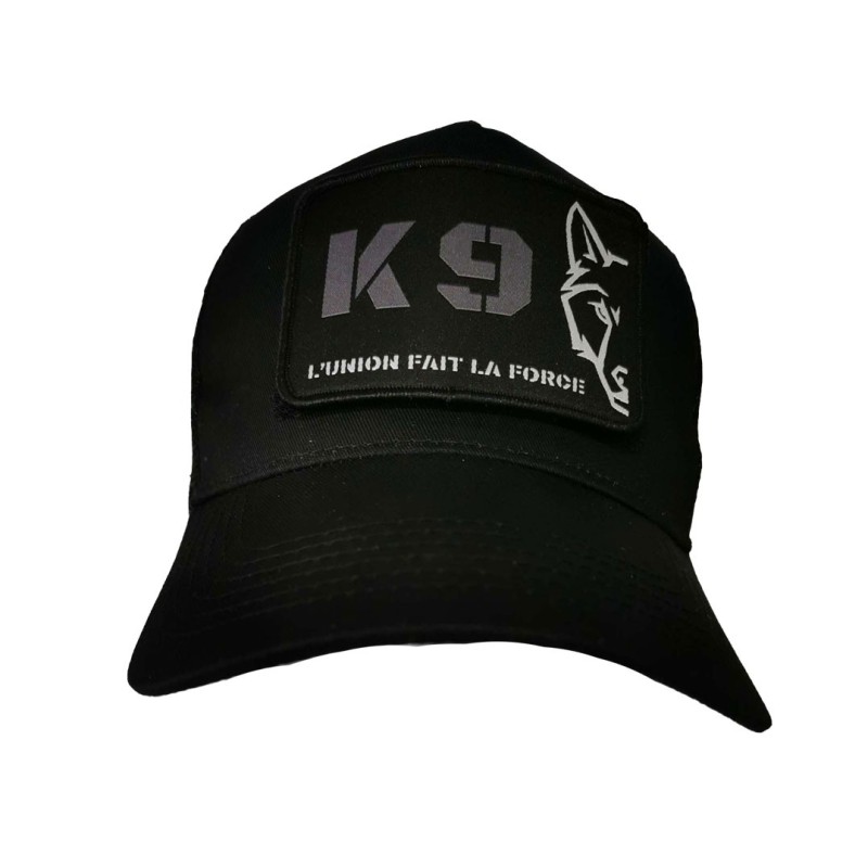 Casquette Trucker réglable avec Patch Interchangeable K9 "L'Union Fait la Force"