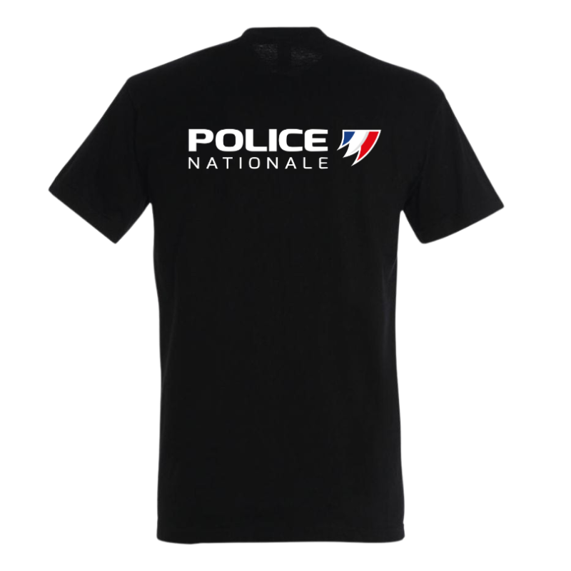 T-shirt police nationale - Bleu / Noir