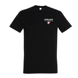 T-shirt police nationale - Bleu / Noir