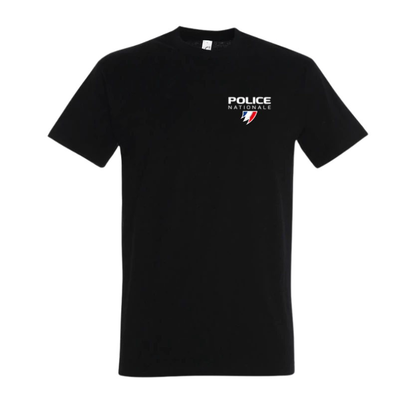 T-shirt police nationale - Bleu / Noir