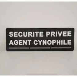 Bande dorsale PVC-SECURITE PRIVEE AGENT CYNOPHILE